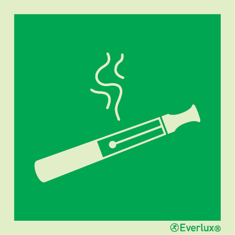 Electronic cigarettes allowed sign - S 03 26