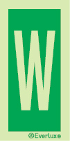 Letter W - IMO sign - S 04 1W