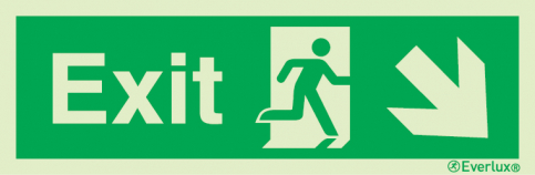 Exit sign - progress down to the right | IMPA 33.4407 - S 04 36