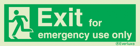 Exit for emergency use only (left hand side)| IMPA 33.4416 - S 04 48