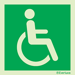 Reduced mobility people - escape route sign | IMPA 33.4820 - S 04 71