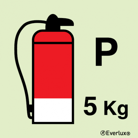 5 Kg Powder fire extinguisher IMO sign - S 13 64