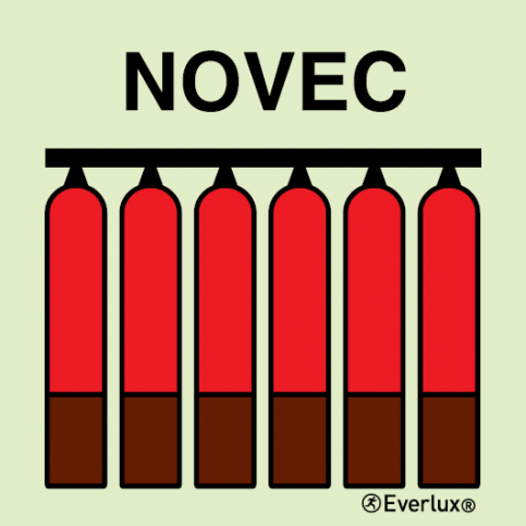 Novec fixed fire-extinguishing battery sign - S 14 77