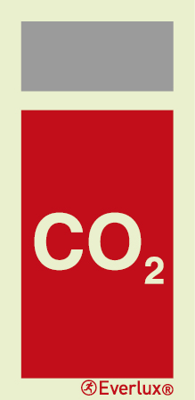 CO2 extinguisher media sign - S 17 60