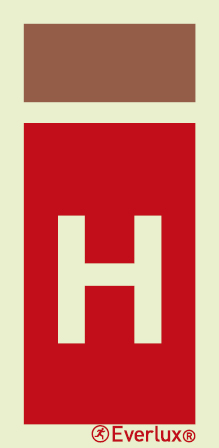 Halon extinguisher sign - S 17 67
