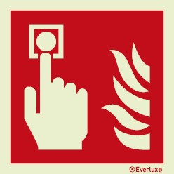 Fire alarm call point sign | IMPA 33.6101 - S 18 02