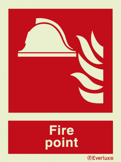 Fire point sign | IMPA 33.6123 - S 18 21