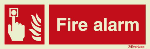 Fire alarm sign | IMPA 33.6141 - S 19 10