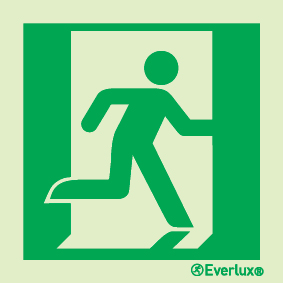 Emergency exit (right hand) LLL sign - S 20 22