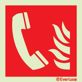 Fire emergency telephone LLL sign - S 20 50