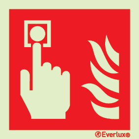 Fire alarm call point LLL sign - S 20 51