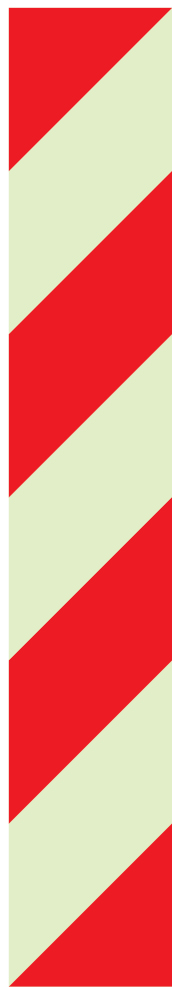 Marking strip with red stripes - S 27 05
