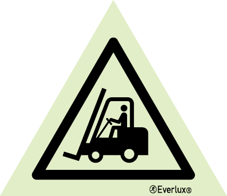 Forklift trucks and other industrial vehicles warning sign | IMPA 33.7503 - S 30 09
