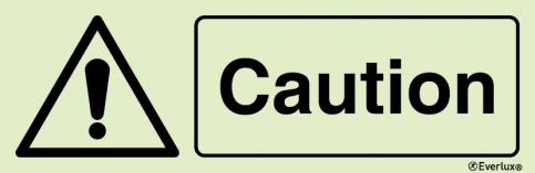 Caution - hazard warning sign with supplementary text - S 30 22