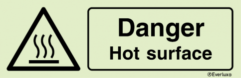 Danger hot surface sign | IMPA 33.7579 - S 30 70