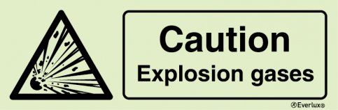 Danger explosion gases sign | IMPA 33.7582 - S 30 75
