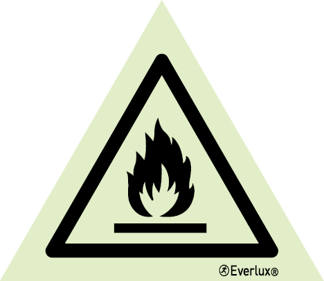Warning flammable material sign | IMPA 33.7509 - S 31 02