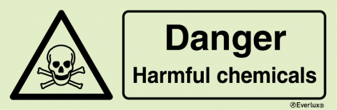Danger harmful chemicals sign | IMPA 33.7605 - S 31 75