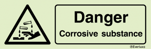 Danger corrosive substance sign | IMPA 33.7596 - S 31 79