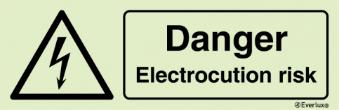 Danger Electrocution risk sign - S 31 87