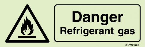 Danger refrigerant gas sign - S 32 18