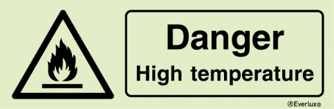 Danger high temperature sign | IMPA 33.7598 - S 32 58