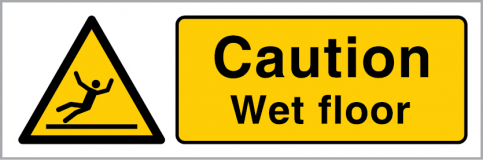 Caution wet floor sign - S 32 77
