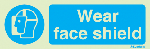 Wear faceshield sign | IMPA 33.5716 - S 35 73