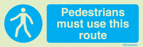 Pedestrians must use this route - S 35 85