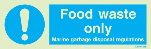 Food waste only sign | IMPA 33.5691 - S 36 49