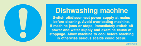 Diswashing machine instruction sign - S 36 63