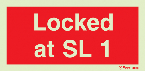 Locked at SL 1 sign - S 42 11