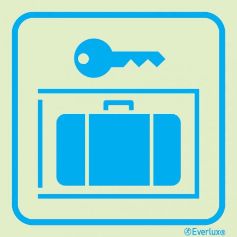 Baggage lockers sign | IMPA 33.2418 - S 42 67