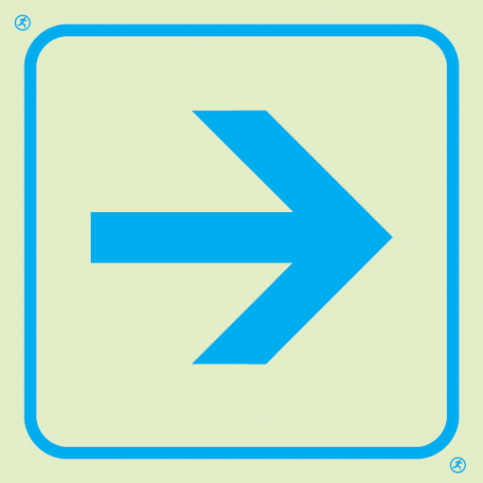 Directional arrow sign | IMPA 33.2441 - S 42 87