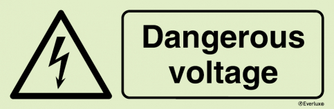 Dangerous voltage safety sign - S 44 15