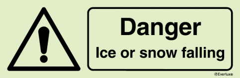 Danger ice or snow falling safety sign - S 44 17
