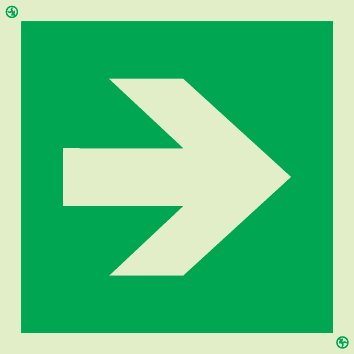 Safe condition directional arrow sign - S 46 22
