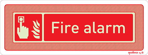 Fire alarm call point sign - Excellence by Everlux for super yachts - S 48 13
