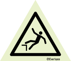 Drop (fall) warning sign - S 49 00
