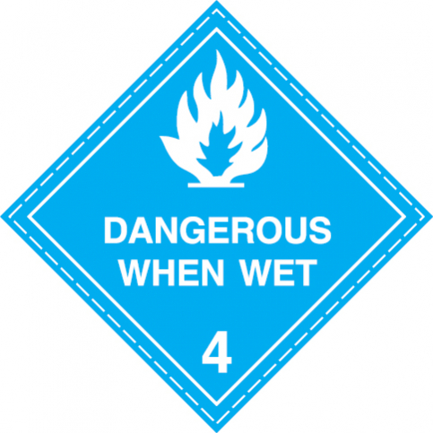Substances which, in contact with water, emit flammable gases Class 4.3 - S 55 24