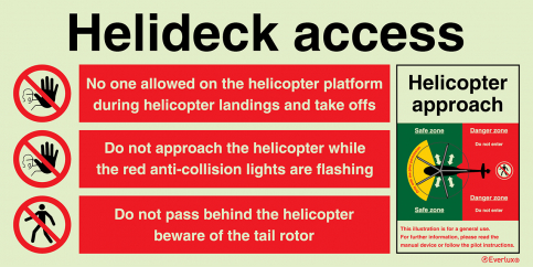 Helideck access safety procedures - S 62 60