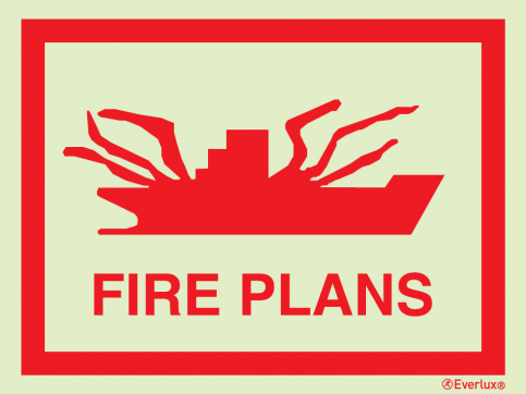 Fire plans placard - S FP 02